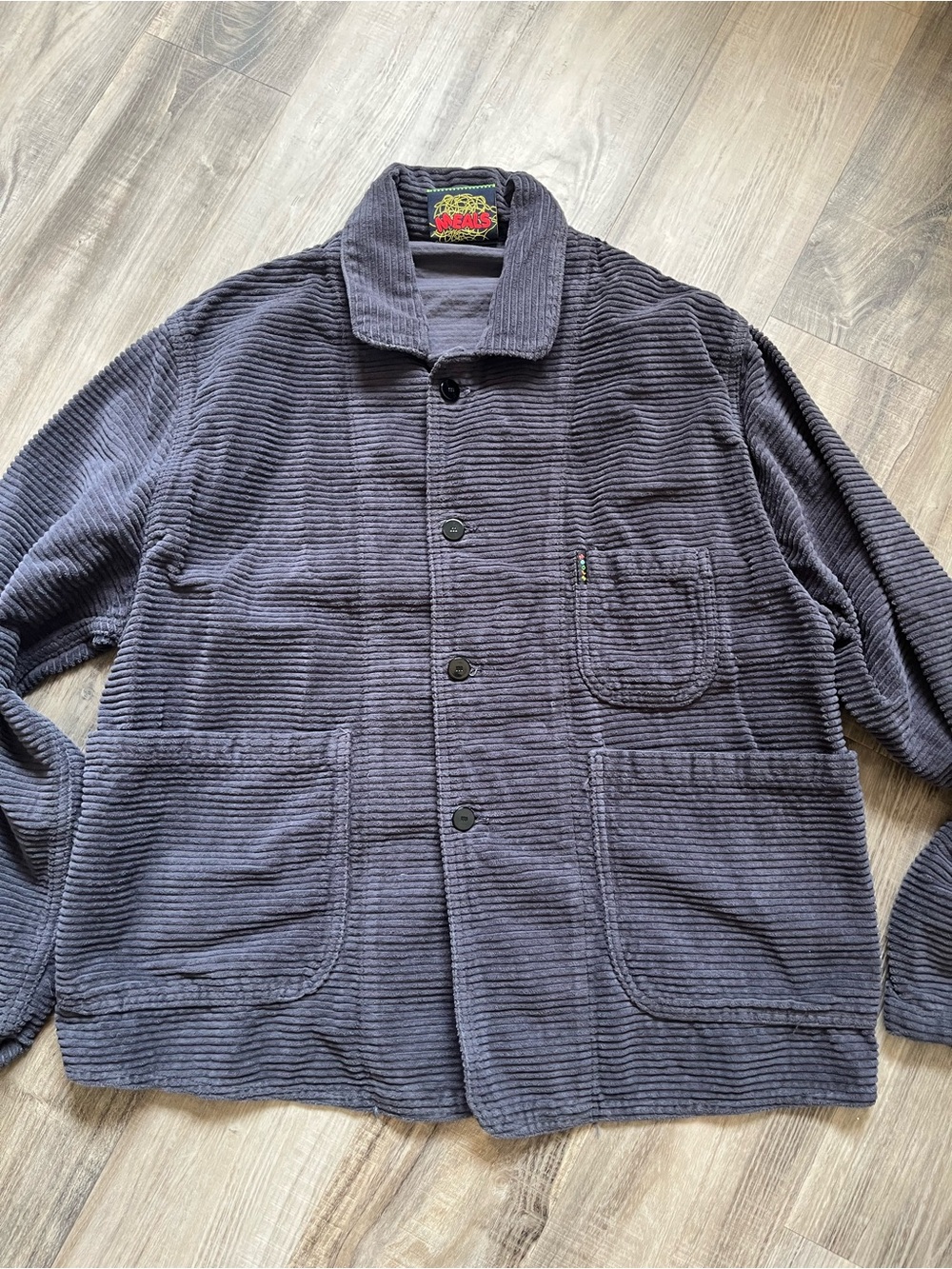 Meals unisex corduroy jacket size small